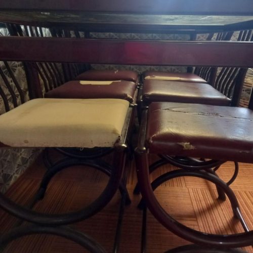 میز غذا خوری اهنی 6 نفره