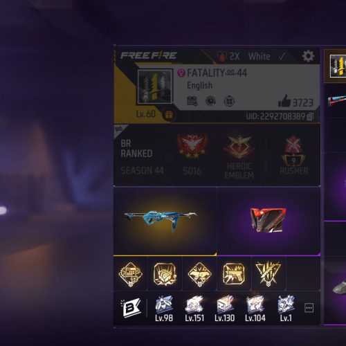 اکانت فری فایر