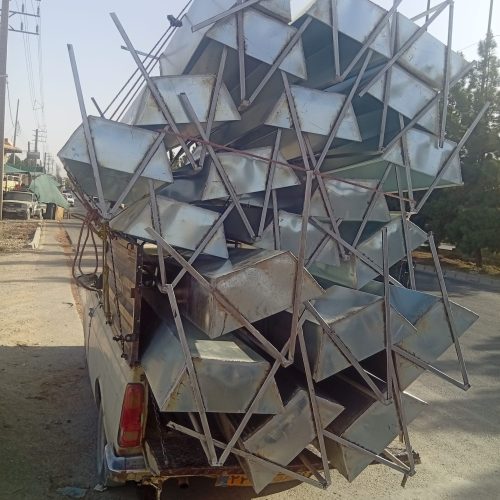 آخور گوسفند آبخوری آبشخور گالوانیزه علوفه دان دام