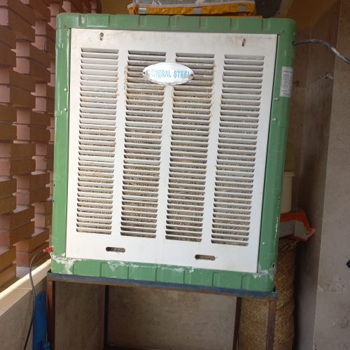 کولر آبی چهار طرف پوشال