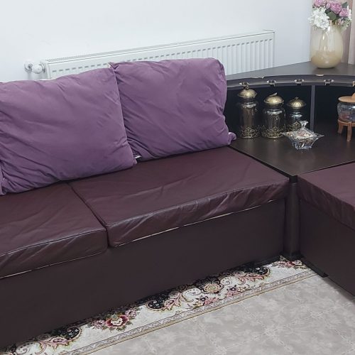 مبل هشت نفره و میز ال