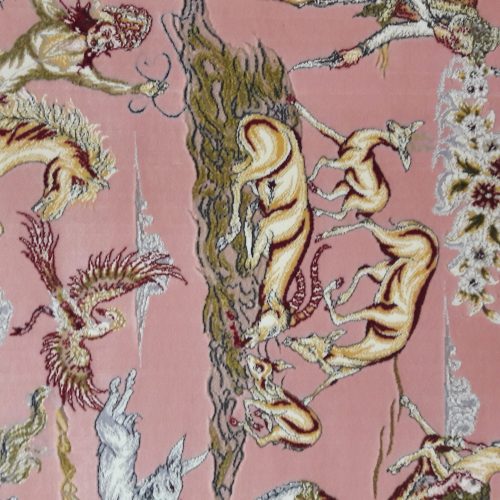 فرش ماشینی طرح شکارگاه- آکبند