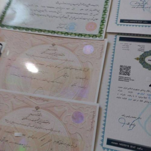 صدور انواع مدارک معتبر