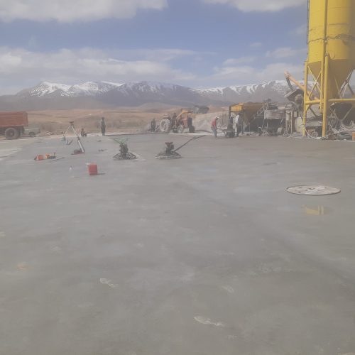 اجرای بتون ریزی کف باماله برقی