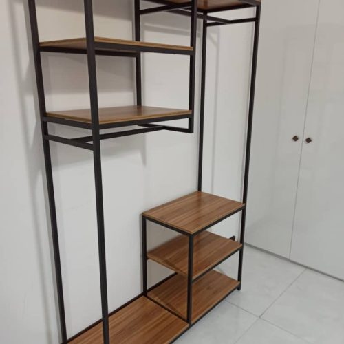 جالباسی مدرن چوبی فلزی