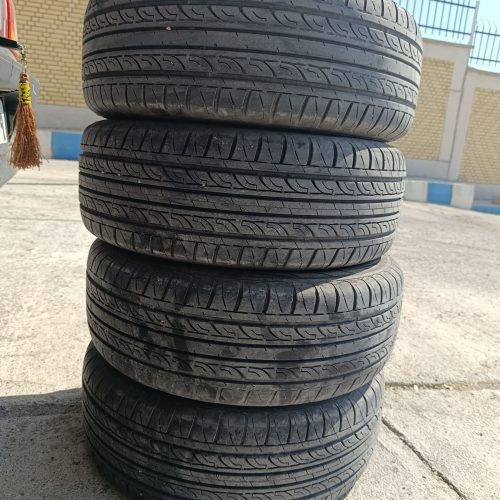 فروش 4حلقه لاستیک خارجی جیرود 205سایز 14 وچهارعدد رینگ ساده 405سایز  14