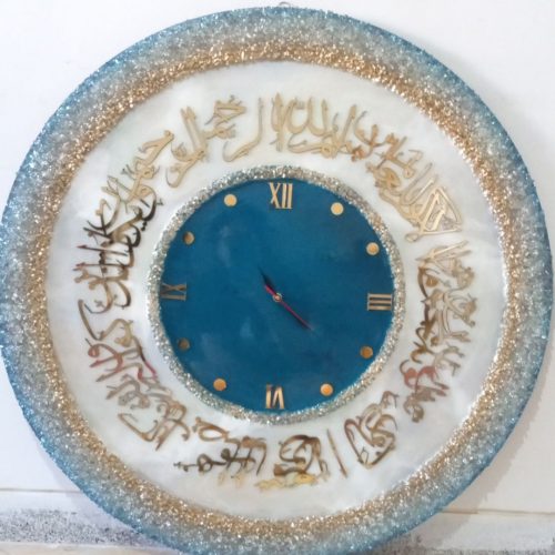 ساخت تابلو های مدرن ساعت و تابلو رزینی اینه چشم نظر دیوار کو