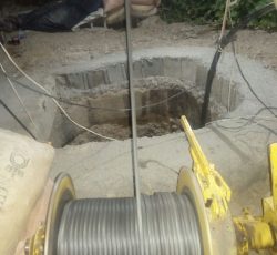 چاه کن چاه آب برای زمین کشاورزی