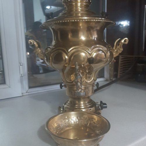 سماور گازی برنجی
