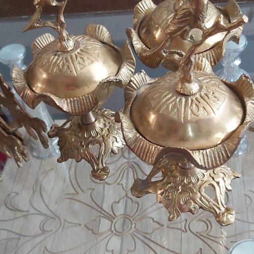 قندان و جا کاغذ دستمالی برنز