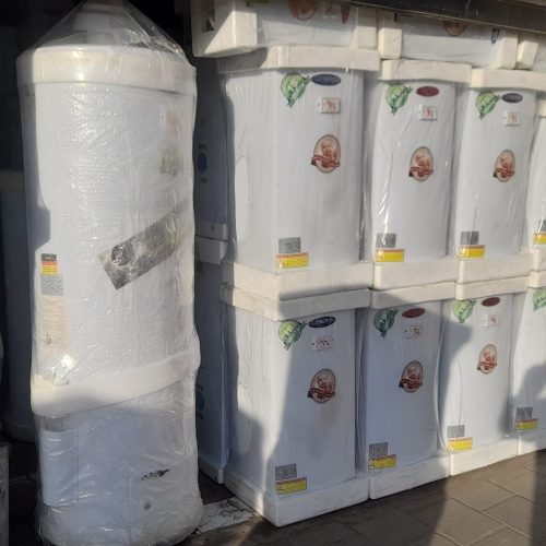 بزرگترین ومتنوعترین 0انبار آبگرمکن برقی پکیج اجاق گاز کولرآبی یخچال فریزر و مینی واش جاروبرقی در استان البرز گوهردشت داریوش جنب مسجدقائم فروشگاه باقری9144600194
