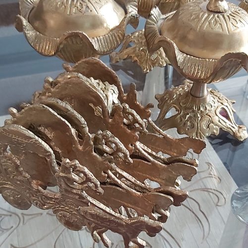 قندان و جا کاغذ دستمالی برنز