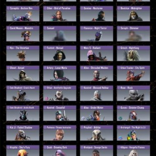 اکانت دارای ۲۰ متیک و ۵۰ لجند می‌باشد فول ویژه