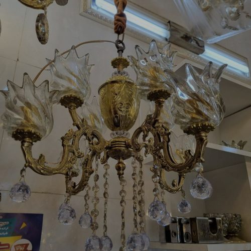 لوستر برنجی اف