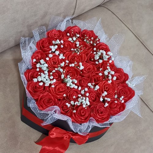 باکس گل ربانی قرمز