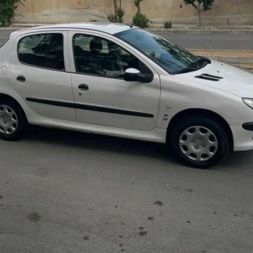 پژو 206 سفید مدل 90
