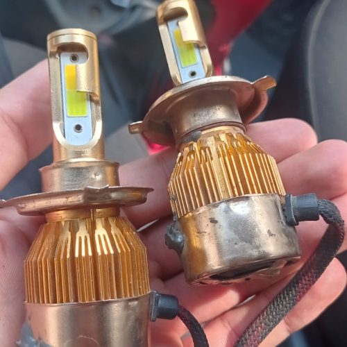 هدلایت مدل TC6 برند توبیز اصلی پایه H4 دو عددی