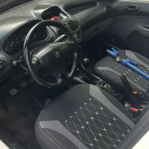 پژو 206 سفید مدل 90