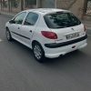 پژو 206 سفید مدل 90