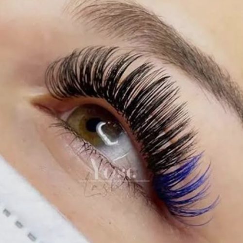 استخدام ناخن کار . رنگ مش کار. مژه کار