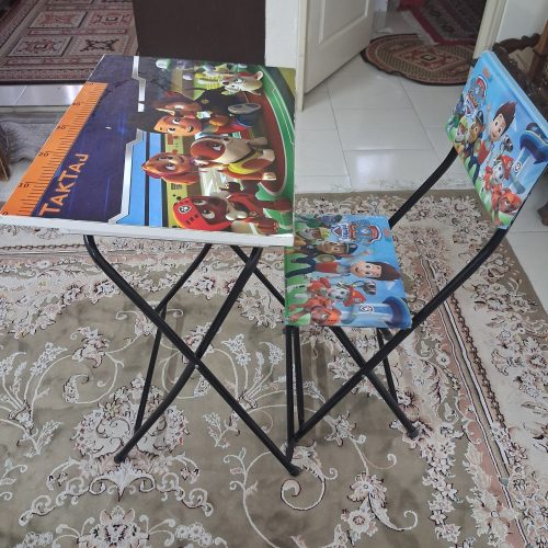 میز تحریر تاشو و صندلی تاشو