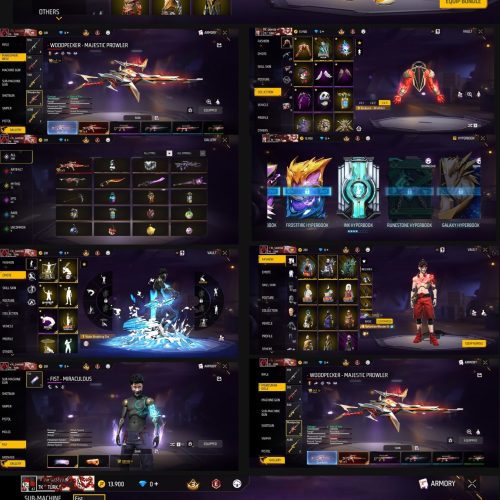 اکانت فری فایر لول 67