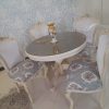 سرویس کامل مبلمان ،میز صبحانه خوری و ویترین مناسب جهیزیه همراه کاور