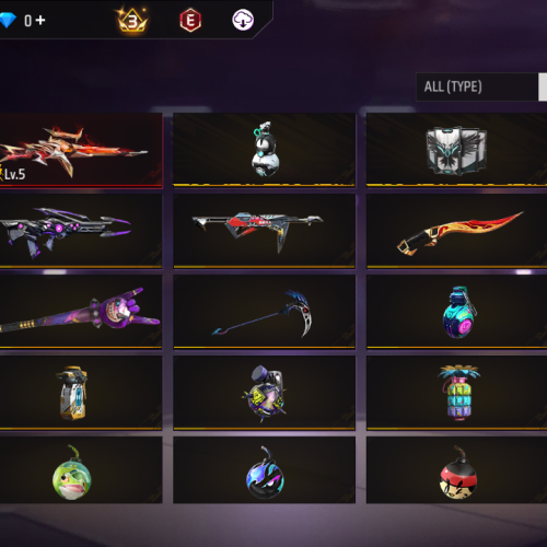 اکانت فری فایر لول 67