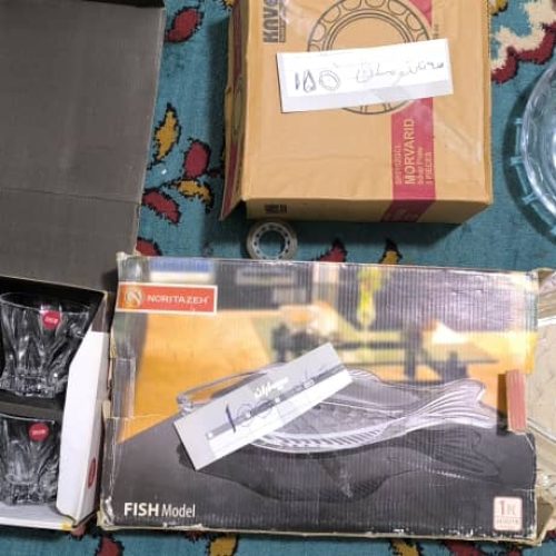 ظروف میوه خوری و شیرینی خوری