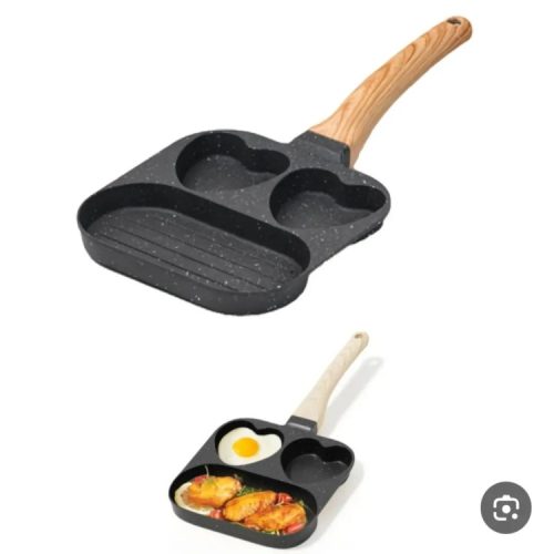 تابه فانتزی _با 3 قالب شامل 2 قالب قلبی و 1 قالب مستطیلی