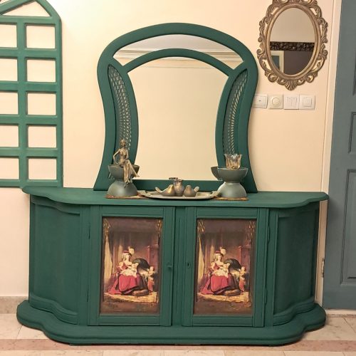 آینه و کنسول هنر دست