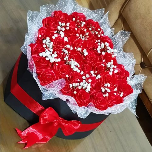 باکس گل ربانی قرمز