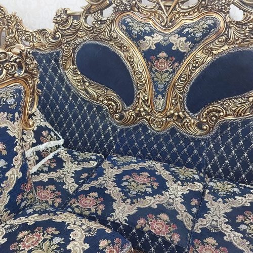 مبل سلتنطی 9نفره با چوب رزین همراه عسلی و جلو مبلی