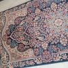 یک عدد کنار فرشی 700 شانه نخ ترک و قالیچه گرد 700 شانه