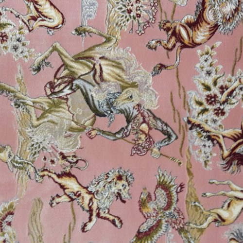 فرش ماشینی طرح شکارگاه- آکبند