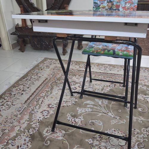 میز تحریر تاشو و صندلی تاشو