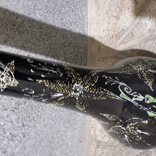 گلدان شیشه ای مشکی