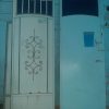 درب آهنی سه تیکه فرفورژه دار، سالم و رنگ شده
