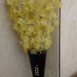 گل شیشه ای شاخه ای لیمویی