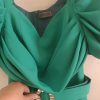پیراهن مجلسی فیروزه‌ای شیک (فقط 2 3 ساعت پوشیده شده)