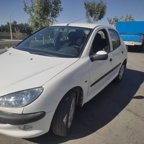 پژو 206 سفید مدل 86