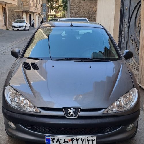 پژو 206 خاکستری مدل 86