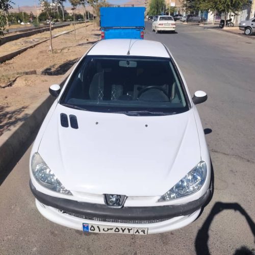 پژو 206 سفید مدل 86