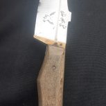 چاقو  استیل زنجان دسته گردو