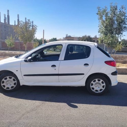 پژو 206 سفید مدل 86