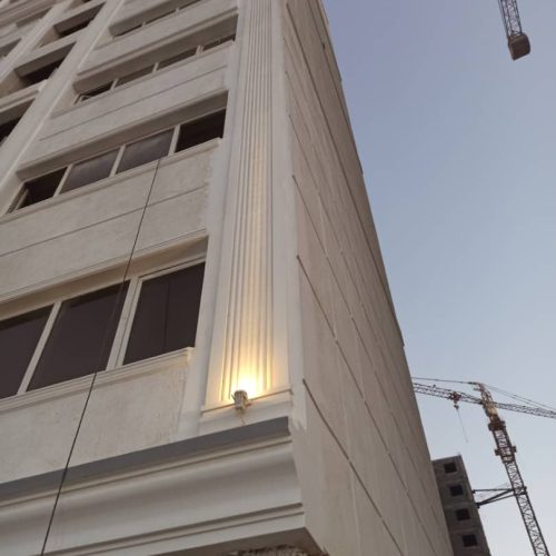 نما رومی شسته. پلستر داخل. با خمیره سقف