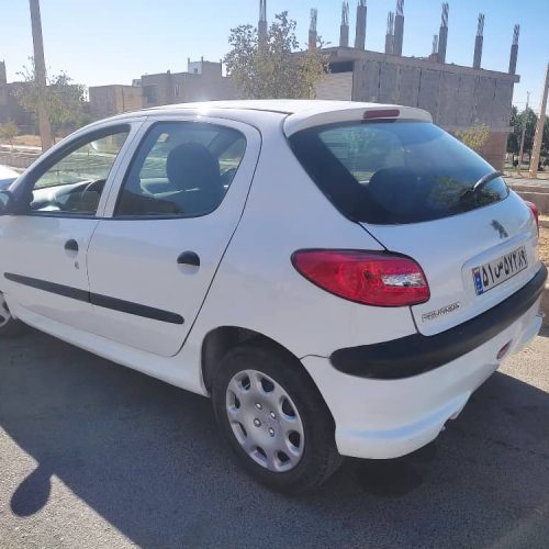 پژو 206 سفید مدل 86