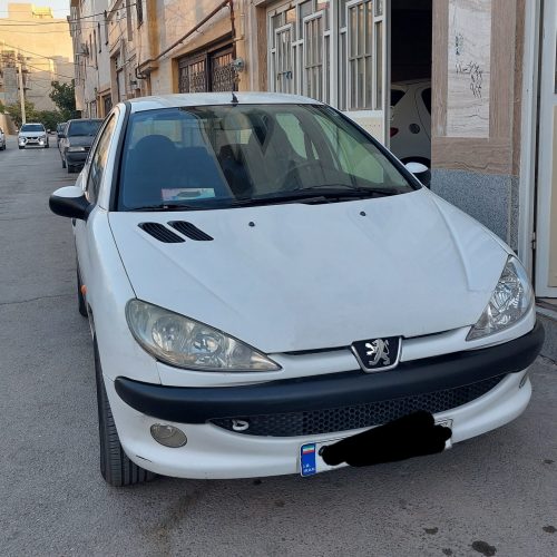 پژو 206 تیپ 5 مدل 92 سفید