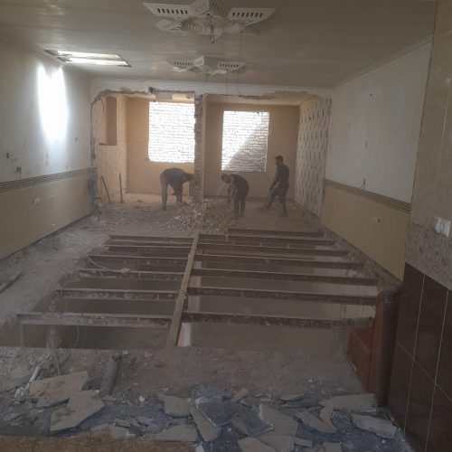 تخریب ساختمان زنگان جزئ کلئ داخلی ودکوراسیون زنجان