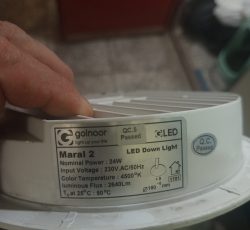 چراغ سقفی توکار